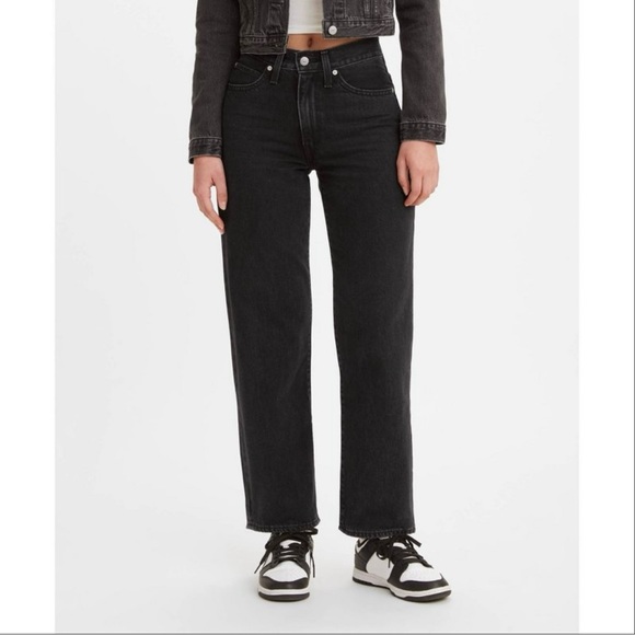 LEVIS 94 BAGGY JEANS BLACK - Picture 1 of 10